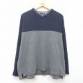 ギャップ 00s 長袖Tシャツ ツートンカラー ネイビー XL | 古着