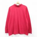 ベーシックエディションズ 00s 長袖Tシャツ モックネック レッド XL | 古着
