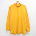 ナイキ 90s 長袖Tシャツ ワンポイントロゴ イエロー XL | 古着