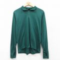 カベラス 90s 長袖ハーフジップトップス グリーン M | 古着