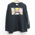 長袖Tシャツ ナルト疾風伝 ブラック L | 古着