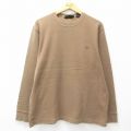 XL★古着 ティンバーランド 長袖 ビンテージ Tシャツ メンズ 00年代 00s ワンポイントロゴ 大きいサイズ コットン クルーネック 濃茶系 ブラウン 25apr11 中古