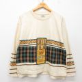 80s 長袖Tシャツ FRESH ベージュ XL | 古着