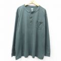 ディッキーズ 長袖Tシャツ 胸ポケット付き グリーン XL | 古着