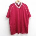 00s 半袖Tシャツ 総柄 バーガンディ XL | 古着