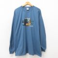 00s 長袖Tシャツ クマ ネイビー XL | 古着
