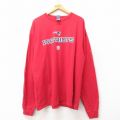 XL★古着 リーボック REEBOK 長袖 ビンテージ Tシャツ メンズ 00年代 00s NFL ニューイングランドペイトリオッツ 大きいサイズ コットン クルーネック 赤 レッド アメフト スーパーボウル 25jun06 中古