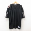XL★古着 チャンピオン Champion 半袖 ビンテージ フットボール Tシャツ メンズ 90年代 90s NFL アトランタファルコンズ 大きいサイズ ロング丈 メッシュ地 USA製 黒 ブラック アメフト スーパーボウル 【spe】 25jun12 中古