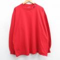 XL★古着 長袖 ビンテージ Tシャツ メンズ 00年代 00s NFL カンザスチーフス 大きいサイズ モックネック ハイネック 赤 レッド アメフト スーパーボウル 25jun12 中古