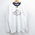 00s 長袖Tシャツ オール ホワイト XL | 古着