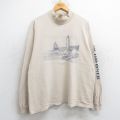 グランドヘブン 00s 長袖Tシャツ 灯台 ベージュ L | 古着