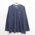 ビッグドッグス 00s 長袖Tシャツ ワンポイントロゴ ネイビー XL | 古着