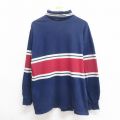 00s 長袖Tシャツ ボーダー ネイビー L | 古着