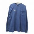 DGA 00s 長袖Tシャツ 胸ポケット付き ネイビー XL | 古着