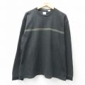 XL★古着 アロー 長袖 Tシャツ メンズ 大きいサイズ クルーネック 濃グレー他 25jun23 中古