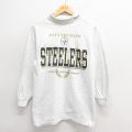 NFL ピッツバーグスティーラーズ 90s 長袖Tシャツ グレー霜降り M | 古着
