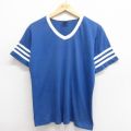 80s 半袖Tシャツ ブルー M | 古着