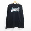 NFL フィラデルフィアイーグルス 長袖Tシャツ ブラック XL | 古着
