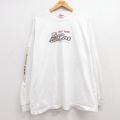 00s 長袖Tシャツ バイク ホワイト XL | 古着