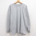 長袖Tシャツ グレー XL | 古着