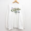 リーボック 長袖Tシャツ グリーンベイパッカーズ ホワイト XL | 古着