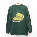 ジャージーズ 00s 長袖Tシャツ OSWEGO STATE グリーン XL | 古着