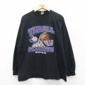 THRALL 長袖Tシャツ バスケットボール ブラック XL | 古着
