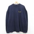 90s 長袖Tシャツ ELEMENTARY EDUCATOR ネイビー XL | 古着