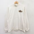 90s 長袖Tシャツ MANGY MOOSE 生成り ベージュ L | 古着