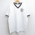 ウェルスレイ 90s 半袖サッカーTシャツ Vネック ホワイト XL | 古着