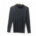 XS★古着 長袖 ビンテージ Tシャツ メンズ 90年代 90s 無地 タートルネック ハイネック 黒 ブラック 25jul07 中古
