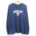 ヘインズ 00s 長袖Tシャツ DUDLEY ネイビー XL | 古着