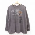 長袖Tシャツ ニューヨーク グレー XL | 古着