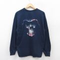 00s 長袖Tシャツ 死神 ネイビー L | 古着