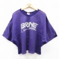 90s 半袖Tシャツ BRINEラクロス パープル XL | 古着