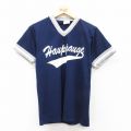 S★古着 半袖 ビンテージ Tシャツ メンズ 80年代 80s Hauppauge Vネック USA製 紺他 ネイビー 25jul25 中古