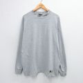 XL★古着 ラッセル 長袖 ビンテージ Tシャツ メンズ 00年代 00s 無地 グレー 霜降り 25jul28 中古