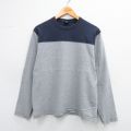 L★古着 ギャップ GAP 長袖 ビンテージ Tシャツ メンズ 00年代 00s 無地 ツートンカラー コットン クルーネック グレー 霜降り他 25jul28 中古