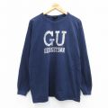 90s 長袖Tシャツ GU HOYAS ネイビー XL | 古着