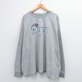XL★古着 リーボック REEBOK 長袖 Tシャツ メンズ NFL ニューイングランドペイトリオッツ 大きいサイズ クルーネック グレー アメフト スーパーボウル 25aug02 中古