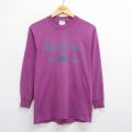 90s 長袖Tシャツ ペンシルベニア パープル M | 古着