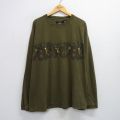 XL★古着 レッドヘッド 長袖 ビンテージ Tシャツ メンズ 00年代 00s シカ 大きいサイズ コットン クルーネック 濃緑 グリーン 25aug06 中古