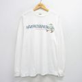 TULTEX 90s 長袖Tシャツ トカゲ ホワイト XL | 古着