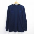 L★古着 長袖 ビンテージ Tシャツ メンズ 00年代 00s PEPSICO クルーネック 紺 ネイビー 25aug07 中古