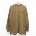 90s 長袖Tシャツ 胸ポケット グリーン XL | 古着