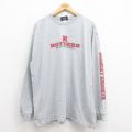 XL★古着 ジャンスポーツ 長袖 ビンテージ Tシャツ メンズ 00年代 00s R 大きいサイズ クルーネック グレー 霜降り 25aug12 中古