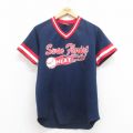 00s 半袖Tシャツ HEAT ラグラン ネイビー M | 古着