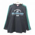 00s 長袖Tシャツ フィラデルフィアイーグルス ブラック XL | 古着