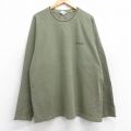 【50%OFF】XL★古着 コロンビア COLUMBIA 長袖 ビンテージ Tシャツ メンズ 00年代 00s ワンポイントロゴ ラグラン 大きいサイズ コットン クルーネック 濃緑 グリーン 25aug29 中古