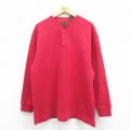 00s 長袖Tシャツ ワンポイントロゴ レッド XL | 古着